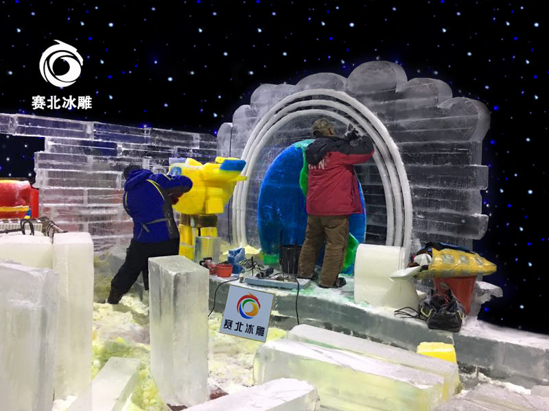 室內(nèi)冰雕展施工流程